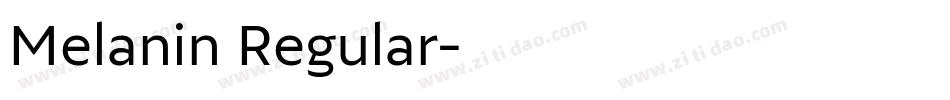 Melanin Regular字体转换